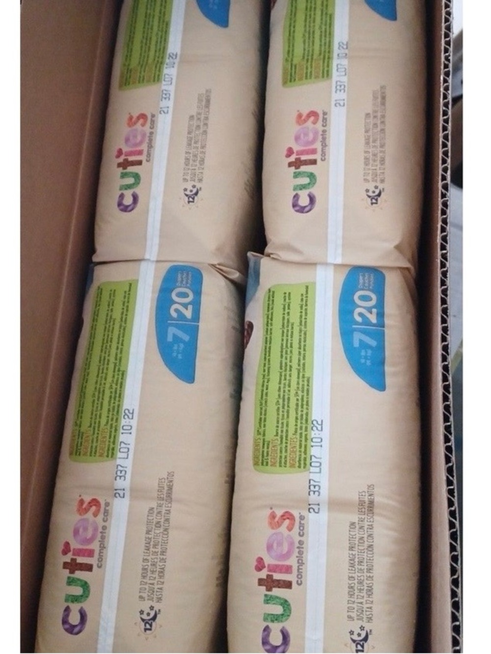 Diapers kids size 7 New bundle Cuties 4 packs